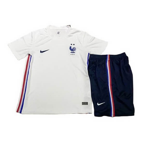 Camiseta Francia Segunda Niños 2020 Blanco